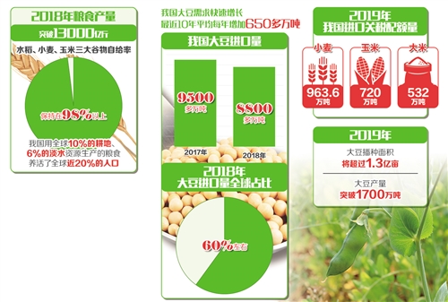 我国每年粮食进口超亿吨 大豆对外依存度超80%